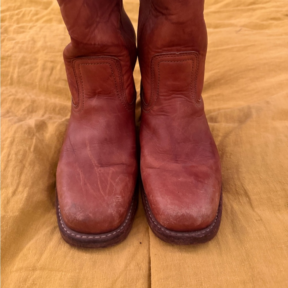 Brown Leather Frye Boots campus - Picture 5 of 5